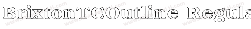 BrixtonTCOutline Regular字体转换